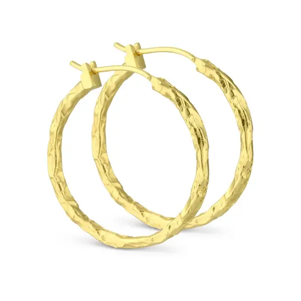 Billede af Hoop Øreringe Foil Look