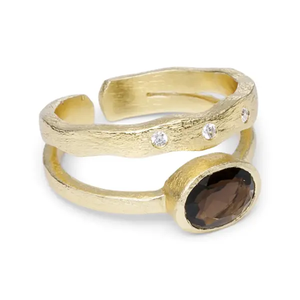 Billede af Silvia Ring Smoky Quartz 