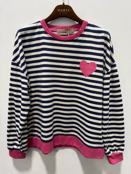 Billede af Marta Vilda Tee L/Æ Navy/fuxia