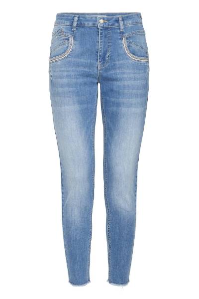 Billede af Pulz Carmen EMB Skinny Leg lys den