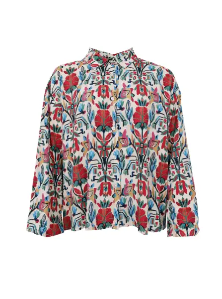 Billede af Black Colour panama Skjorte Botanic