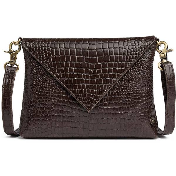 Billede af Depeche Fashion Clutch Brown Croco