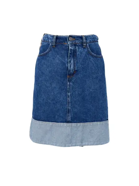 Billede af Black Colour Izzy Denim Skirt Blue 