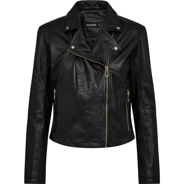 Billede af Depeche Abigail Læderjakke Sort