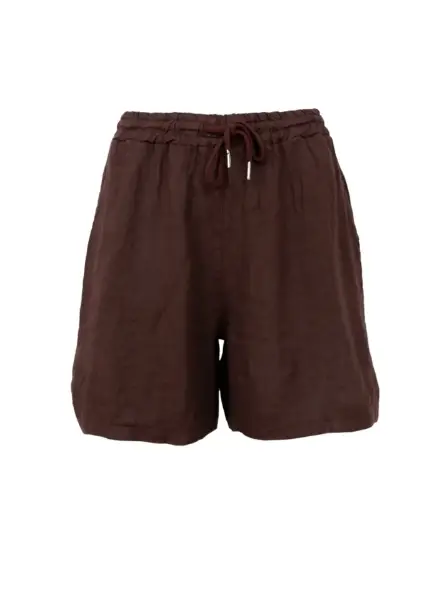 Billede af Black Colour Melina Hør shorts brun