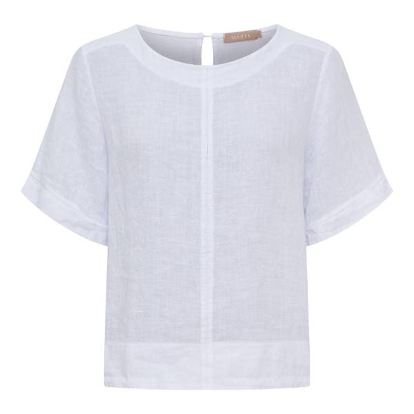 Billede af Marta Ceyla Top Hvid Hør