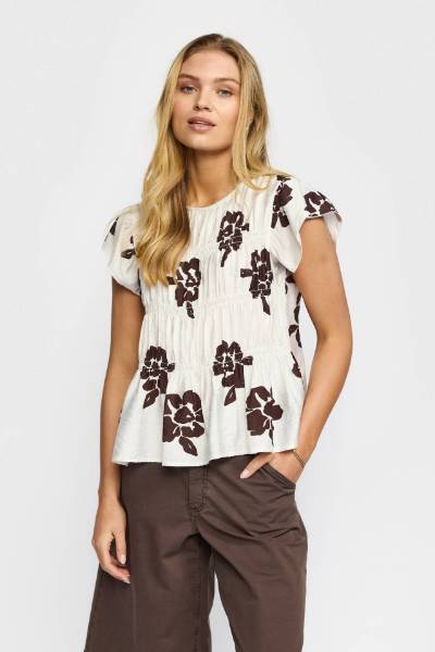 Billede af 2-Biz Gina Bluse Brown Flowers