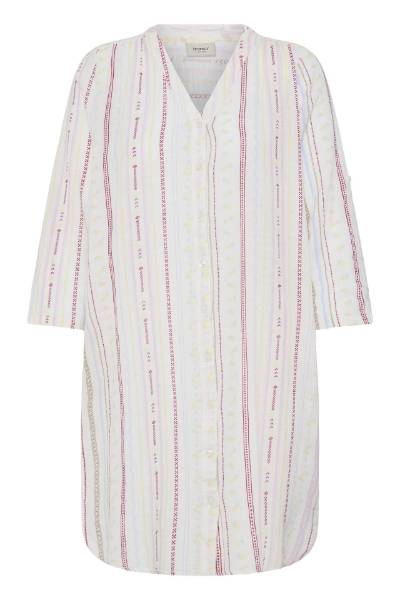 Billede af Fransa Bobbi Kjole Red Yellow Strip