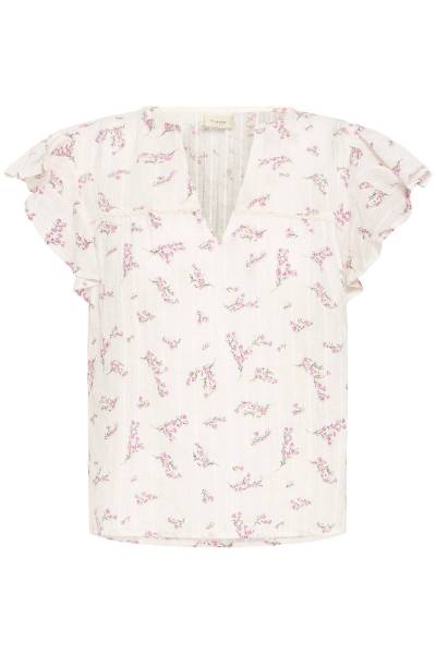 Billede af Fransa Easa Skjorte White Pink Flo 