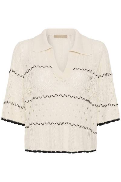 Billede af Culture Ylva Polo Strik Whitecap