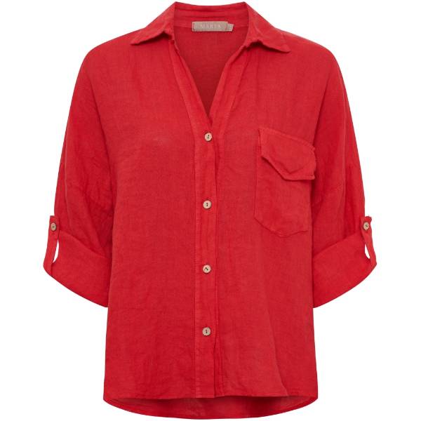 Billede af Marta Daira Shirt Red Hør