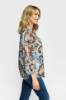 Billede af 2-Biz Dorte Bluse Blå brun print