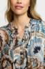 Billede af 2-Biz Dorte Bluse Blå brun print