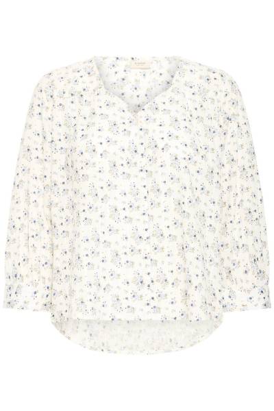 Billede af Fransa Easa Shirt blå blomster