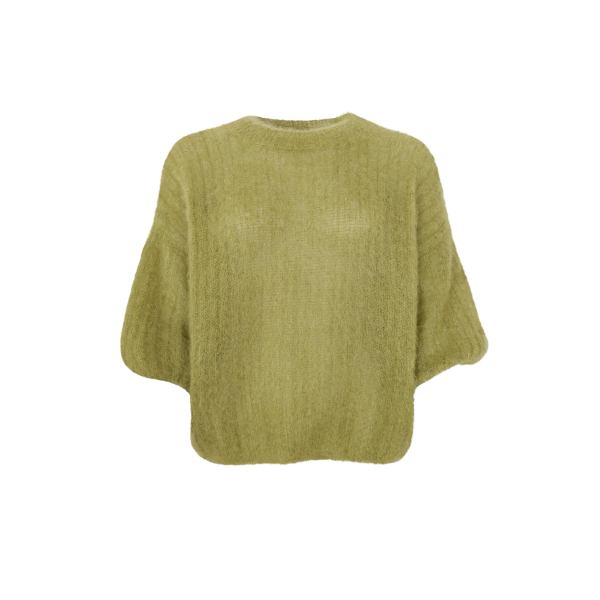 Billede af Black Colour Bjørk Strik Dk lime