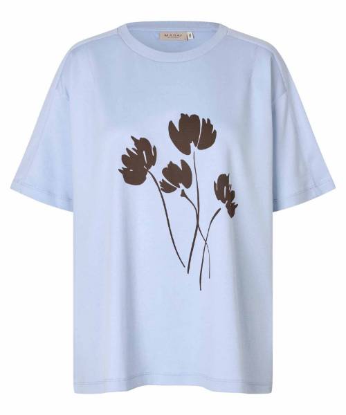 Billede af Masai Basha T-shirt Zen blue 