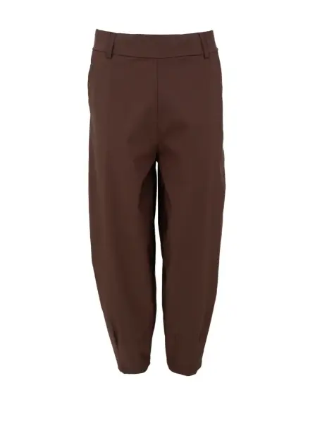 Billede af Black Colour Beate Barrel Pant Mocca