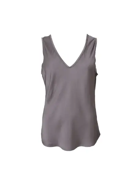 Billede af Black Colour Mabel Top v-Neck Taupe