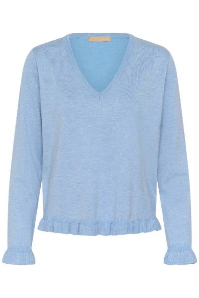 Billede af Culture Annemarie Knit Frill Blå