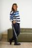 Billede af Marta Seashell Pant Navy Stripe
