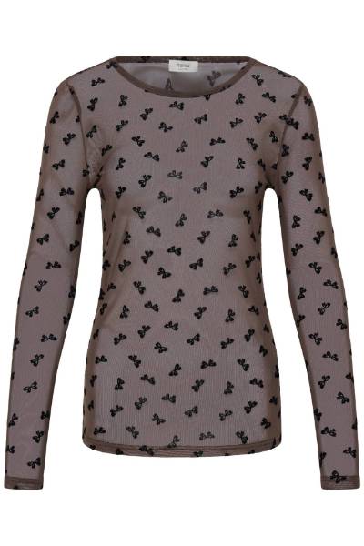 Billede af Fransa Deta Tee Brown Bows