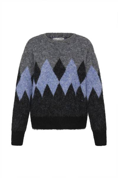 Billede af Pulz Stel Pullover Grå/blå 