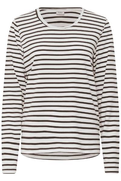 Billede af Fransa Clea Tee L/S Brun stribe