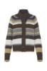Billede af Pulz Georgie Cardigan Brown Strib 