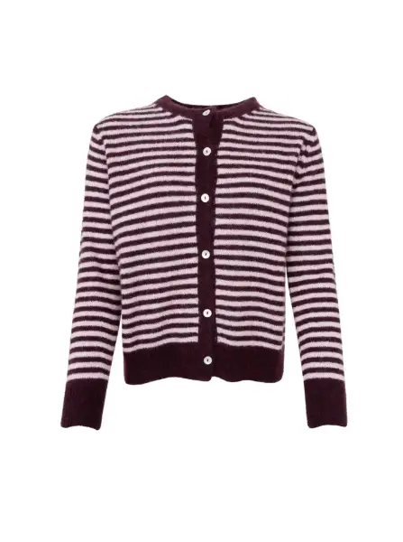 Billede af Black Colour Dell Stripe Card Plum 