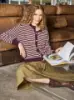 Billede af Black Colour Dell Stripe Card Plum 