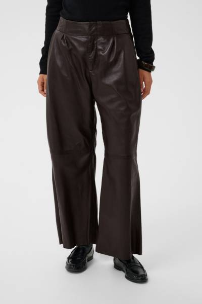 Billede af Culture Aniela Leather Pant Coffee 