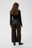 Billede af Culture Aniela Leather Pant Coffee 