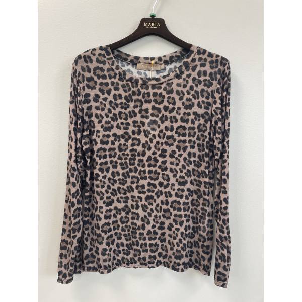 Billede af Marta Elissa Top Leopard Fango