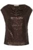 Billede af Culture Nynna Top Brown Pailliet